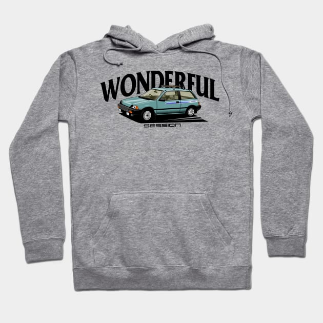 3G CIVIC WONDER HATCHBACK SB3 Hoodie by hoodroot